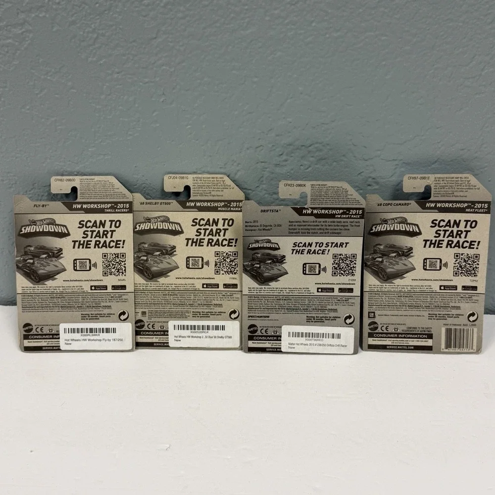 Hot Wheels Bent‎ Cards Still Sealed Lot Of 4 Various Models